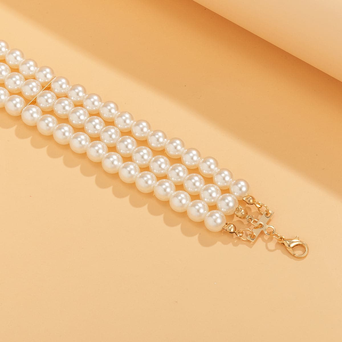 Pearl & 18K Gold-Plated Layered Choker Necklace