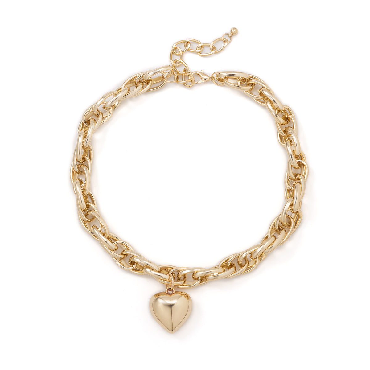 18K Gold-Plated Heart Pendant Necklace