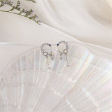 Cubic Zirconia & Silver Plated Ornate Drop Earrings