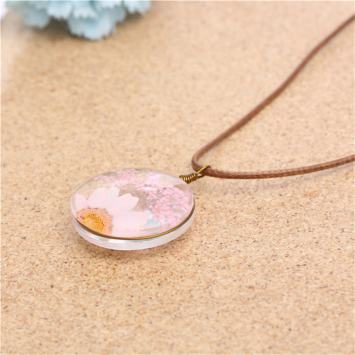 Gypsophila & Mum 18K Gold-Plated Pendant Necklace