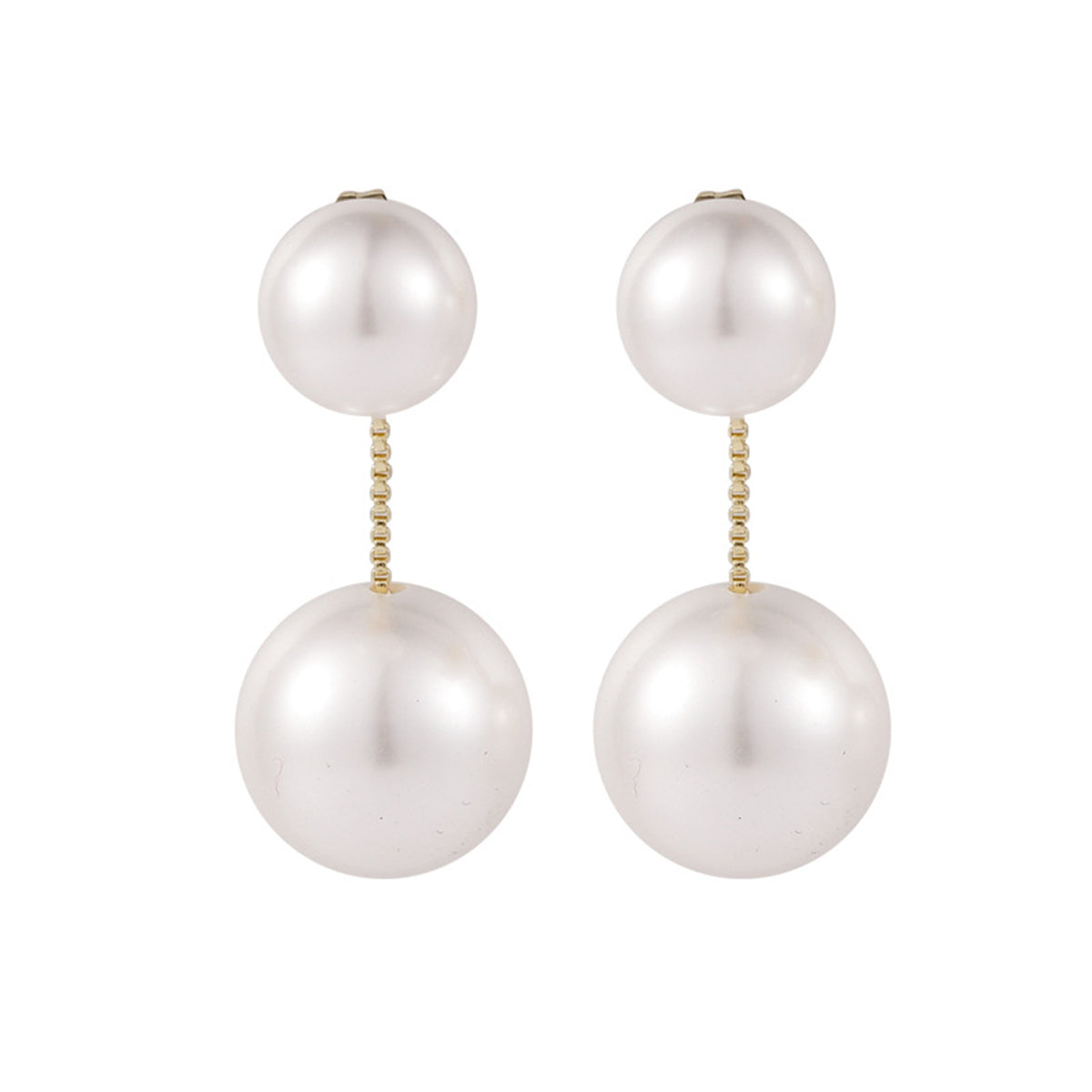 Pearl & 18K Gold-Plated Ear Jackets