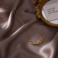 Goldtone Cube Necklace