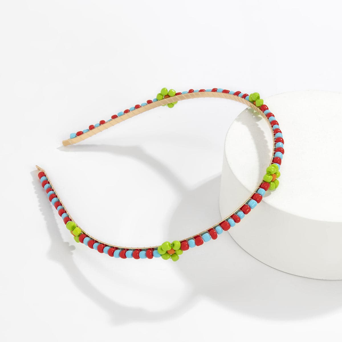 Green Howlite & 18K Gold-Plated Mum Station Headband