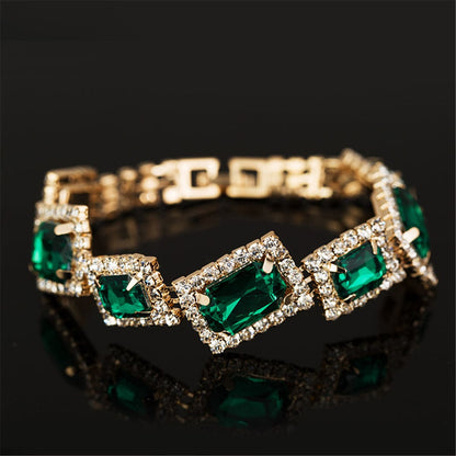 Cubic Zirconia and Crystal 18K Gold-Plated Moon and Stars Cuff Bracelet Set, gold bracelet for women, side view