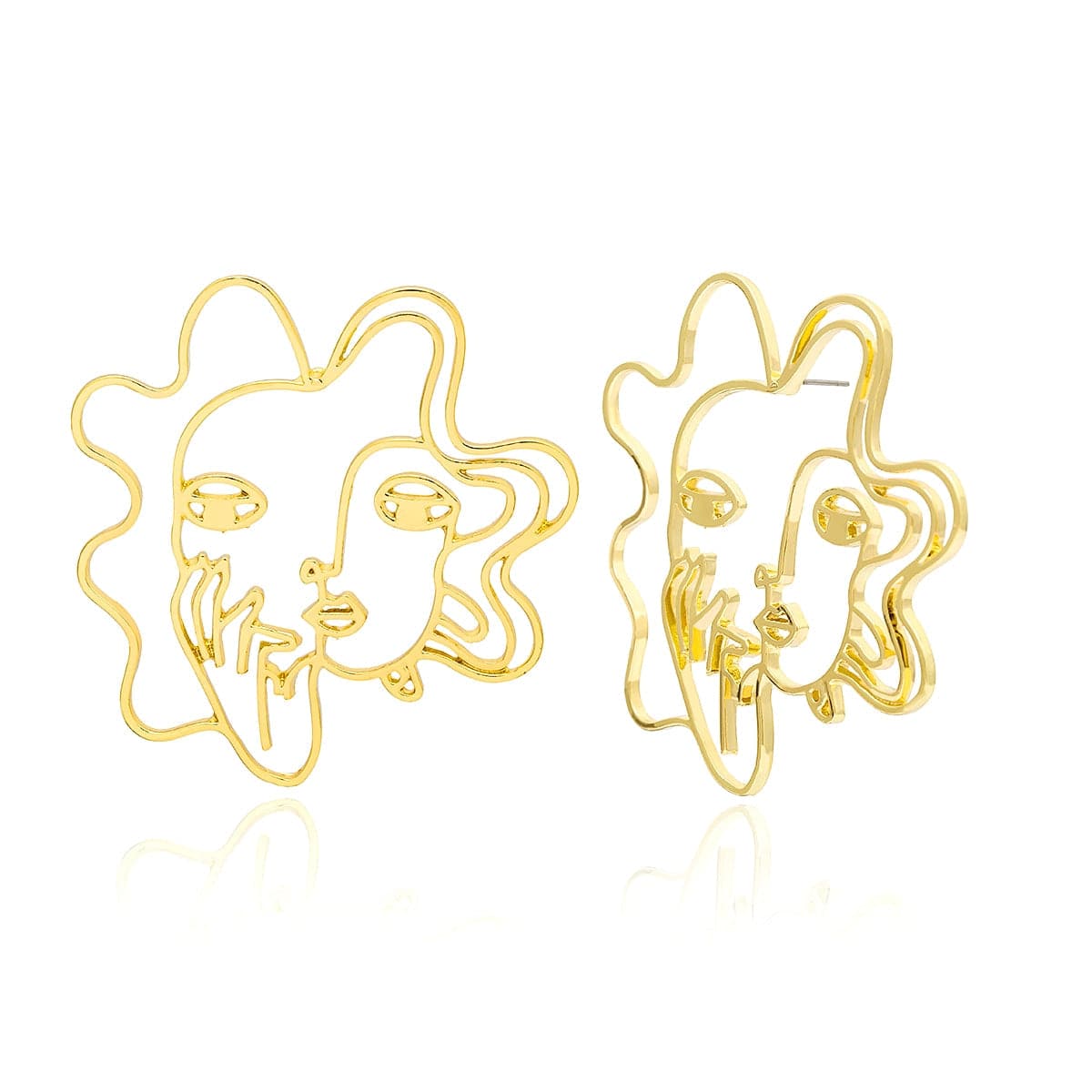 18K Gold-Plated Woman Filigree Drop Earrings