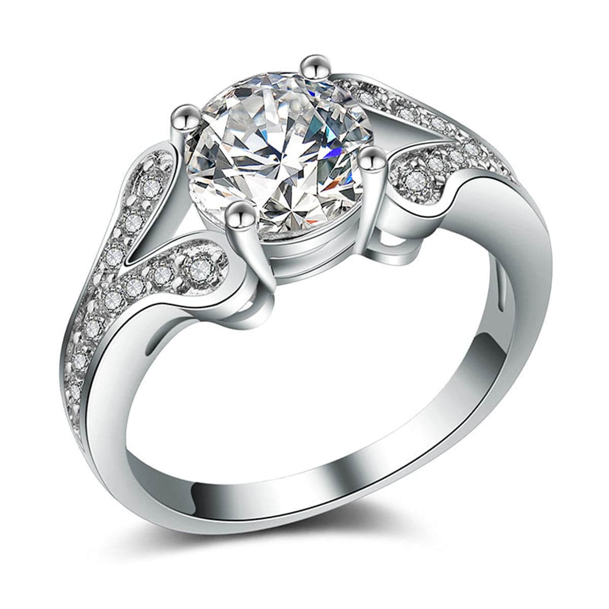 Crystal & cubic zirconia Promise Ring - streetregion