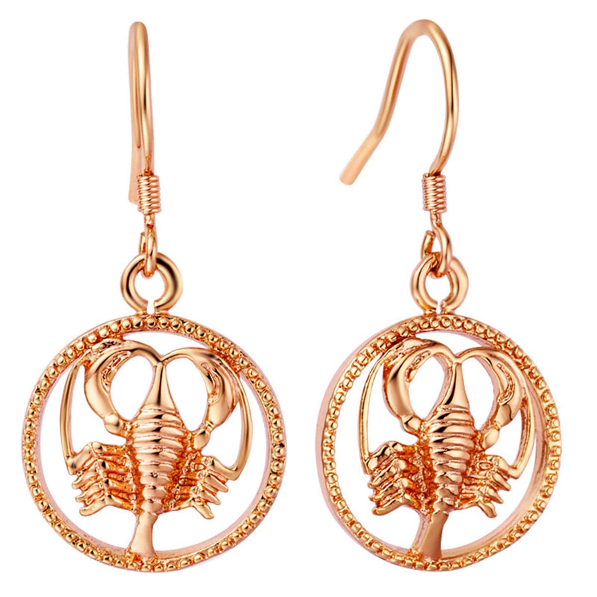 18K Rose Gold-Plated Constellation Drop Earrings