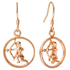 18K Rose Gold-Plated Constellation Drop Earrings