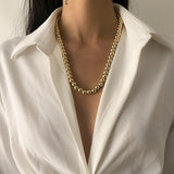 18K Gold-Plated Bead Chain Necklace