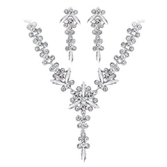 Crystal & Crystal Silver-Plated Botany Drop Earrings & Necklace