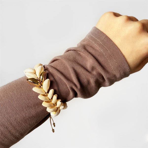Pukka Shell & Goldtone Adjustable Bracelet