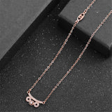 Cubic Zirconia & Sterling Silver Scooter Pendant Necklace