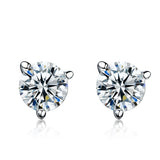 Cubic Zirconia & Sterling Silver Burst Stud Earrings
