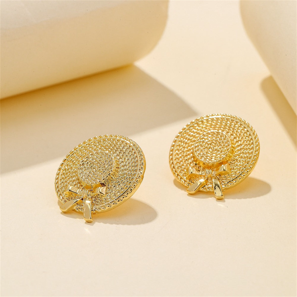 18K Gold-Plated Sunhat Drop Earrings