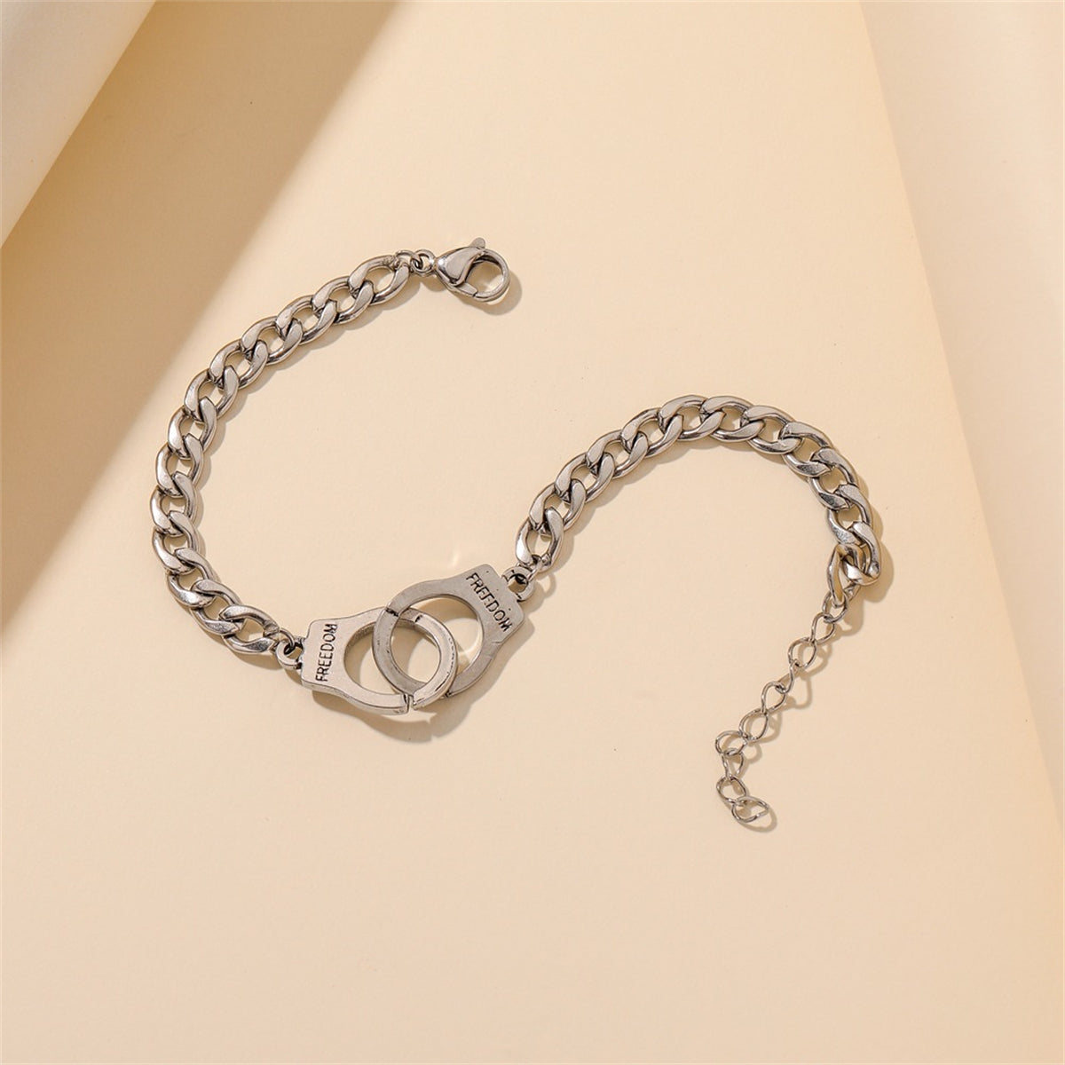Silver-Plated 'Freedom' Cuff Bracelet, silver bracelet for women, vintage-inspired design, lifestyle look