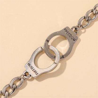 Silver-Plated 'Freedom' Cuff Bracelet, silver bracelet for women, vintage-inspired design, styled look
