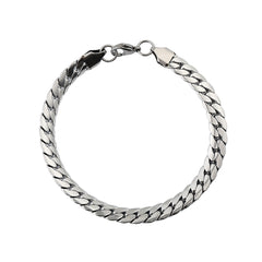 Silver-Plated Curb Chain Bracelet