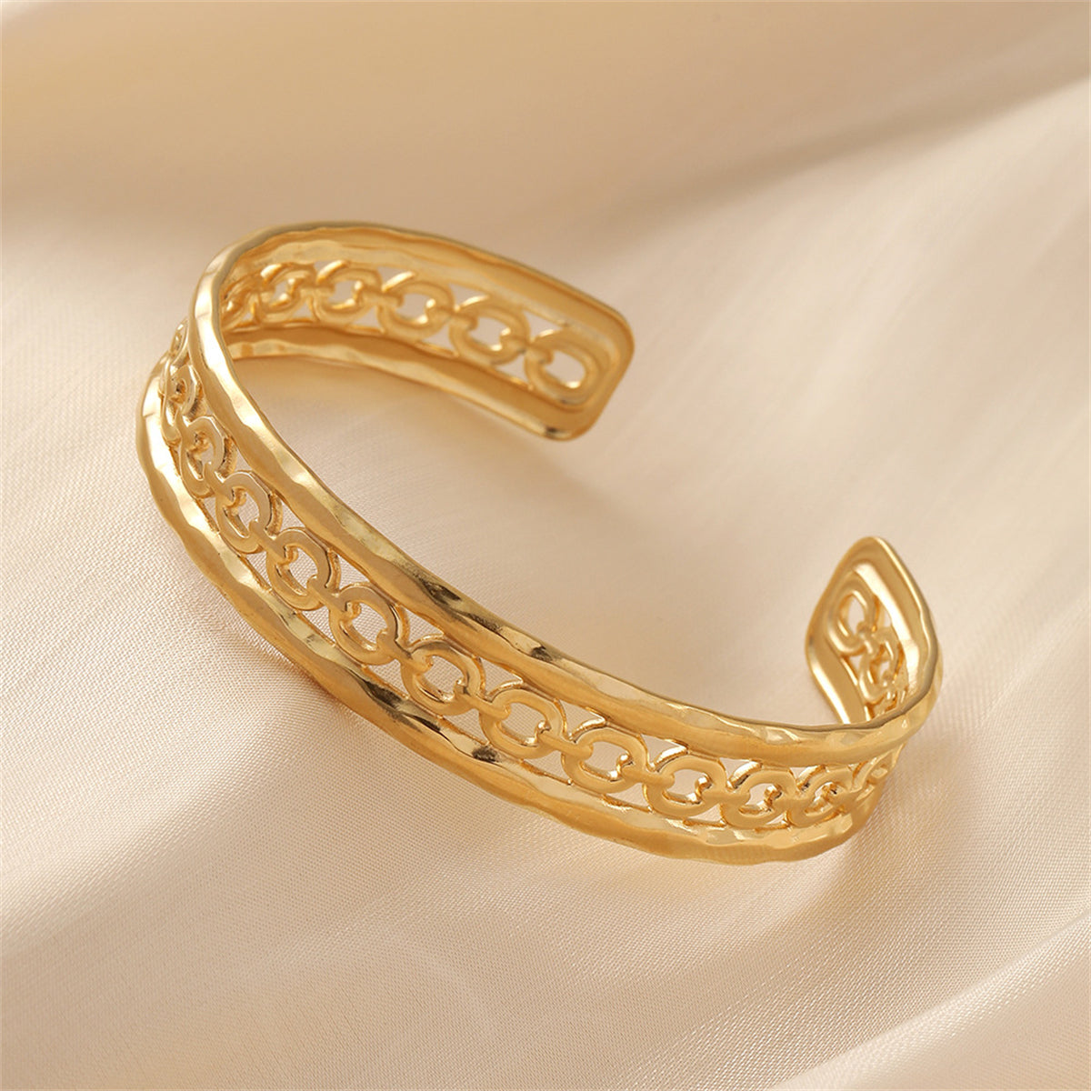 18K Gold-Plated Cable Cuff