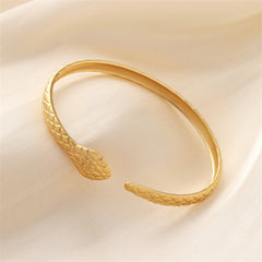 18K Gold-Plated Snake Cuff
