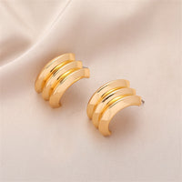 18k Gold-Plated Layered Huggie Earrings