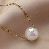 Pearl & 18k Gold-Plated Necklace