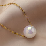 Pearl & 18k Gold-Plated Necklace