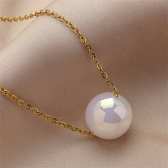 Pearl & 18K Gold-Plated Necklace