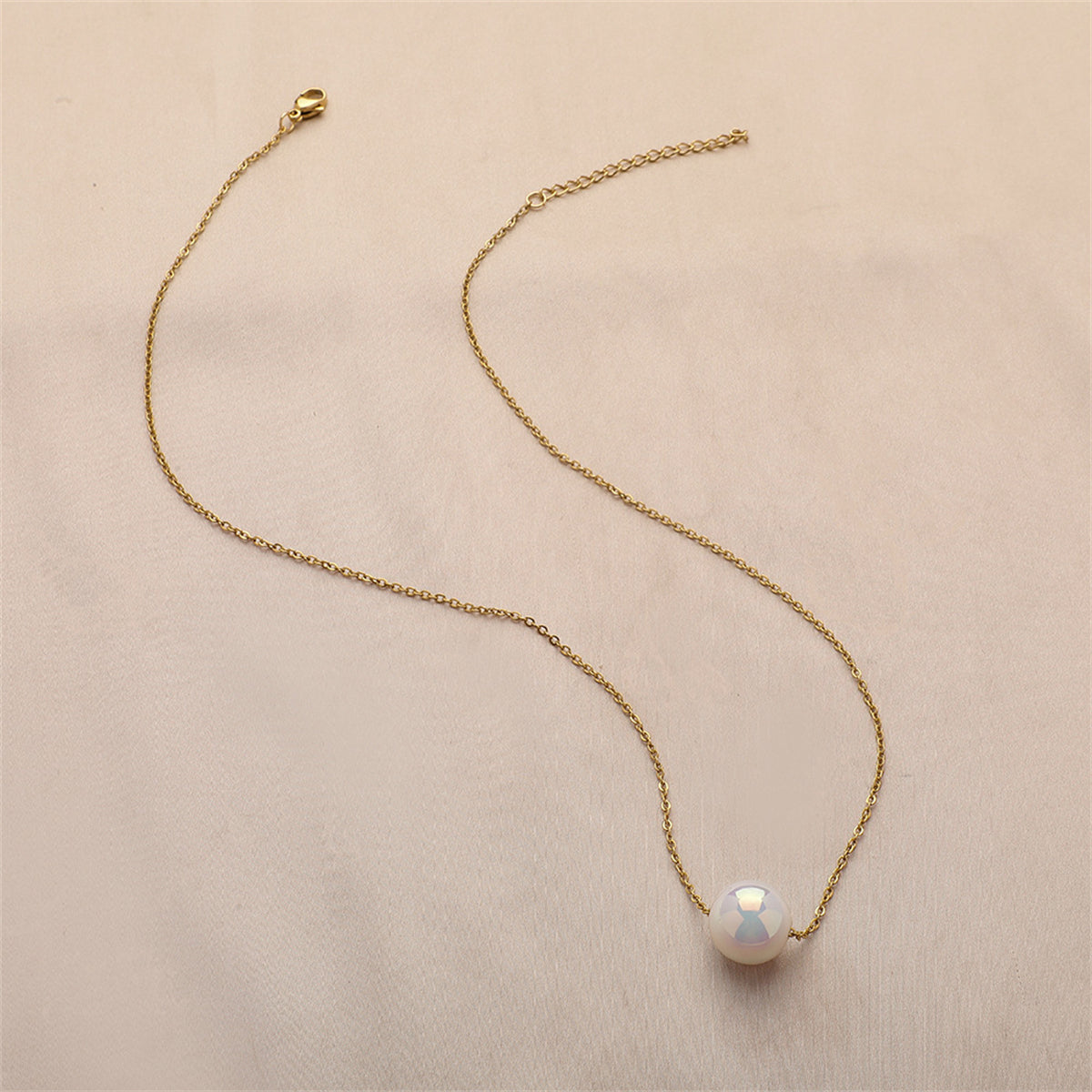 Pearl & 18K Gold-Plated Necklace
