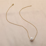 Pearl & 18k Gold-Plated Necklace