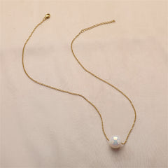 Pearl & 18K Gold-Plated Necklace