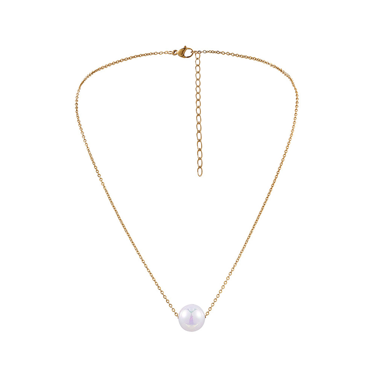Pearl & 18K Gold-Plated Necklace
