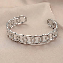 Stainless Steel Curb-Link Cuff