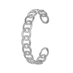 Stainless Steel Curb-Link Cuff