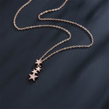 18k Rose Gold-Plated Falling Star Pendant Necklace - streetregion