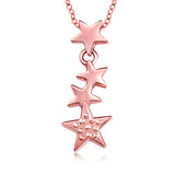 18k Rose Gold-Plated Falling Star Pendant Necklace - streetregion