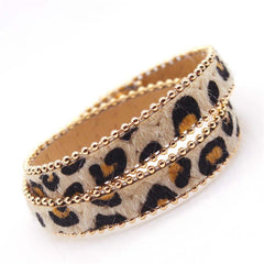 Brown Leopard Wrap Bracelet - streetregion