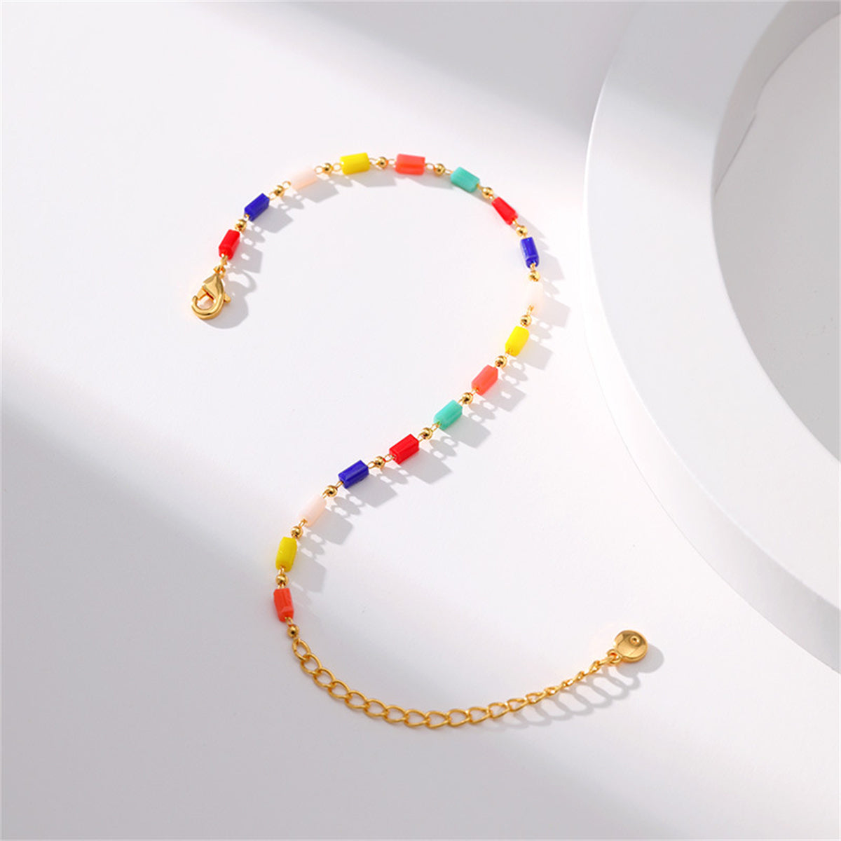 Red and Blue Beaded Bracelet, bracelet for women, elegant gift for her, lifestyle look