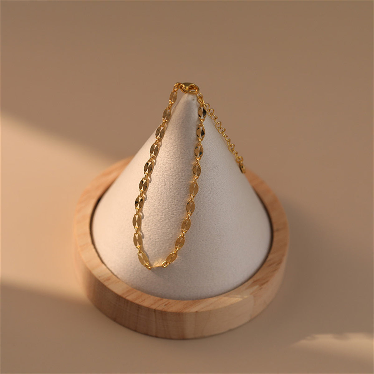 18K Gold-Plated Pear-Cut Mariner-Chain Bracelet, gold bracelet for women, everyday style, styled look