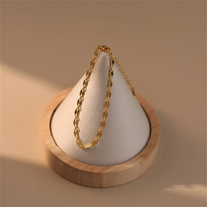 18K Gold-Plated Pear-Cut Mariner-Chain Bracelet, gold bracelet for women, everyday style, styled look