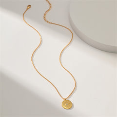 Cubic Zirconia & 18K Gold-Plated Evil Eye Pendant Necklace