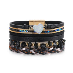 Cubic Zirconia & 18K Gold-Plated Layered Bracelet