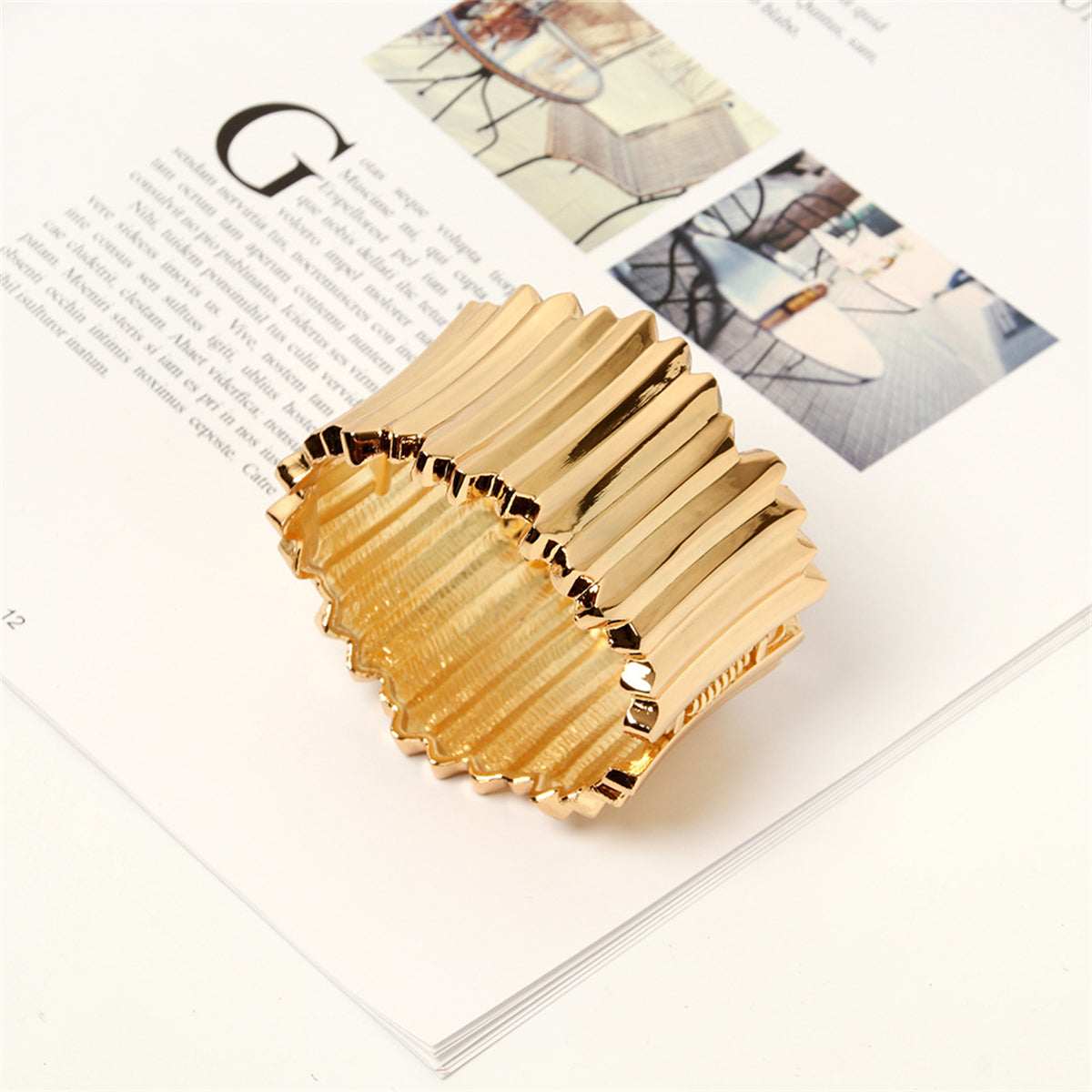 18K Gold-Plated Vat Bangle