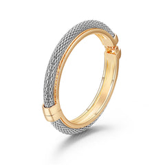 Two Tone Web Hinge Bangle