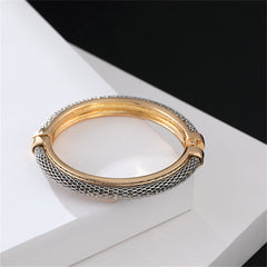 Two Tone Web Hinge Bangle