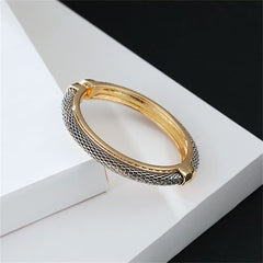 Two Tone Web Hinge Bangle