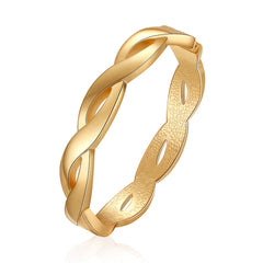 18K Gold-Plated Twine Bangle