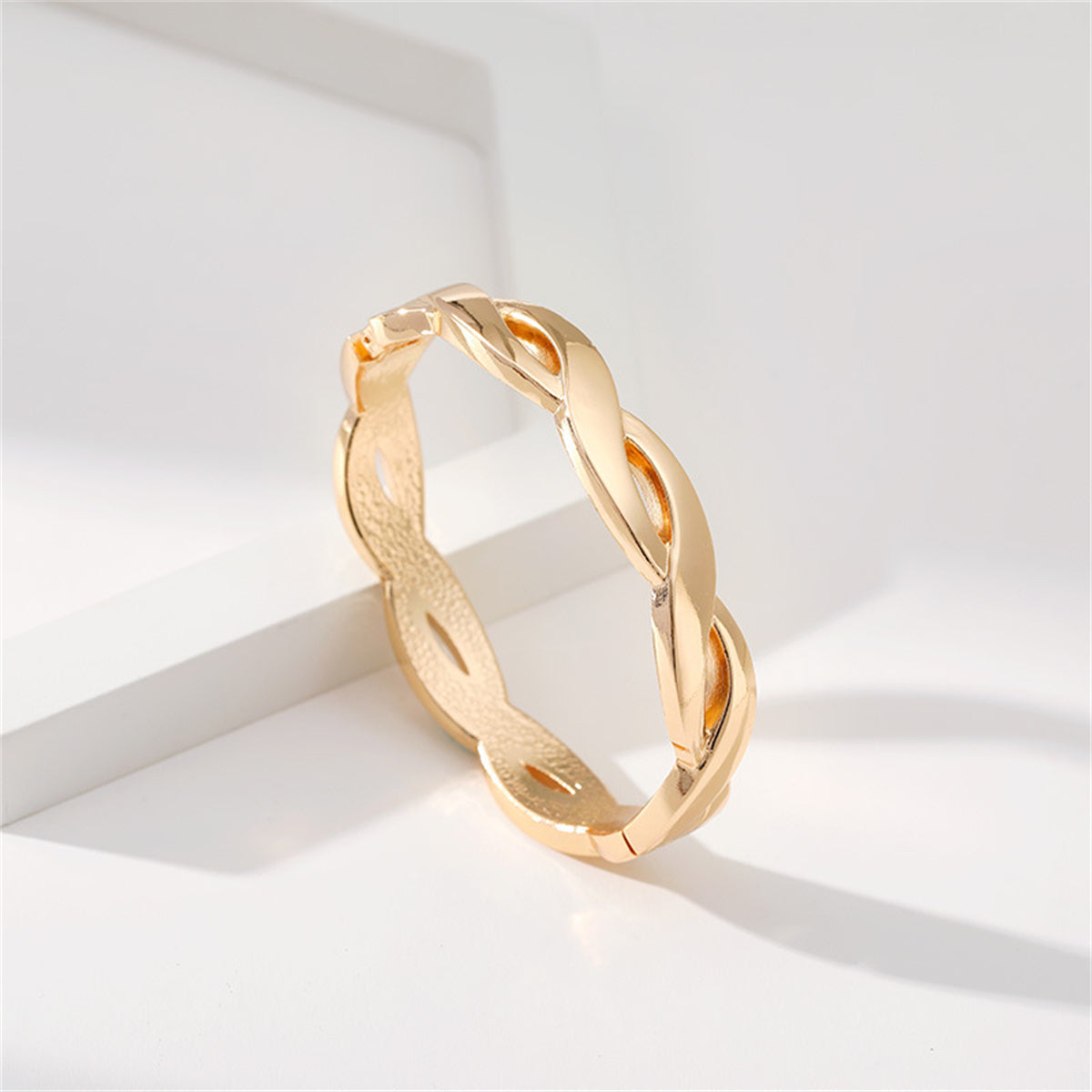 18K Gold-Plated Twine Bangle