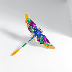 Cubic Zirconia & Crystal Dragonfly Brooch