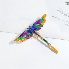 Cubic Zirconia & Crystal Dragonfly Brooch
