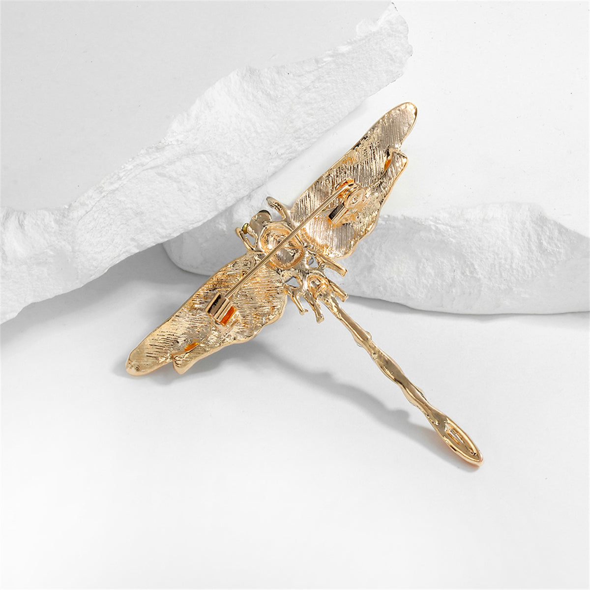 Cubic Zirconia & Crystal Dragonfly Brooch